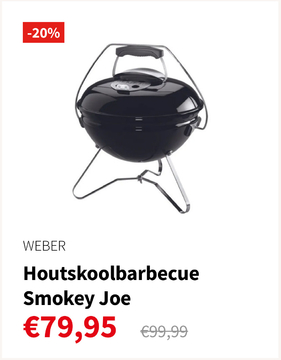Aanbieding: Houtskoolbarbecue Smokey Joe
