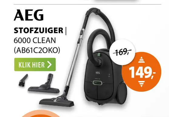 Aanbieding: AEG 6000 CLEAN (AB61C2OKO) Grijs