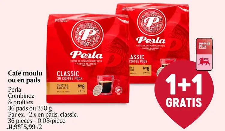 Offre: Café moulu ou en pads