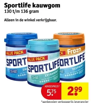 Aanbieding: kauwgom