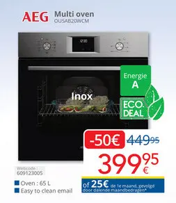 Promotie: Multi oven