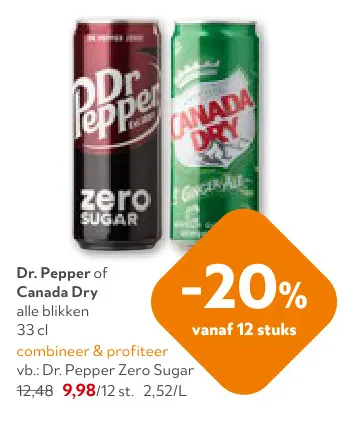 Promotie: Dr. Pepper of Canada Dry