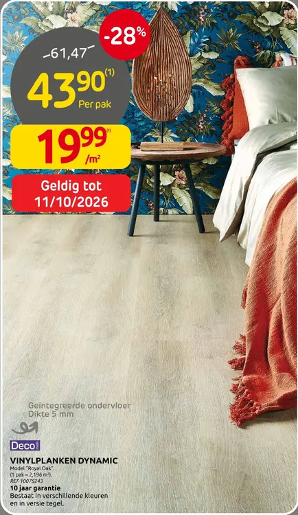 Promotie: Vinyl planken dynamic