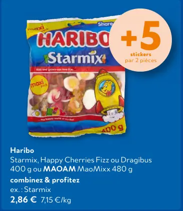 Offre: Haribo ou Maoam 