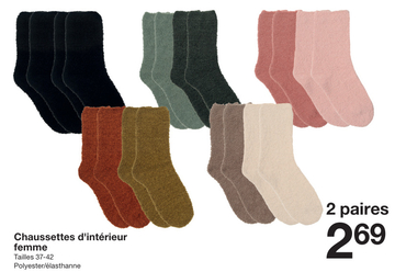 Offre: Chaussettes d'intérieur femme