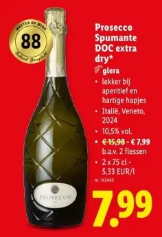 Promotie: Prosecco Spumante DOC extra dry