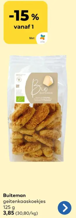 Promotie: geitenkaaskoekjes