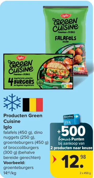 Promotie: Producten Green Cuisine Iglo