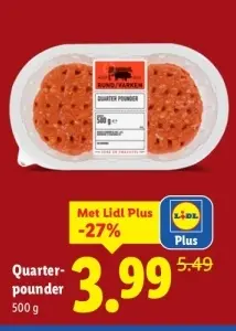 Aanbieding: Quarter-pounder