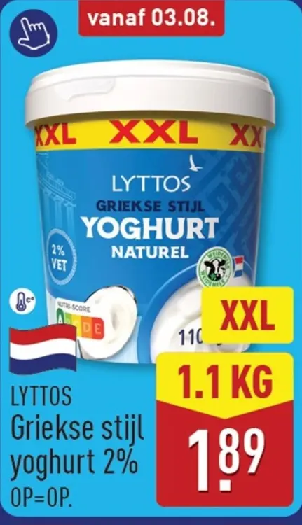 Aanbieding: Griekse stijl yoghurt