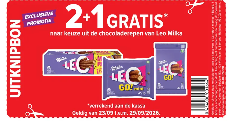 Promotie: Chocoladerepen