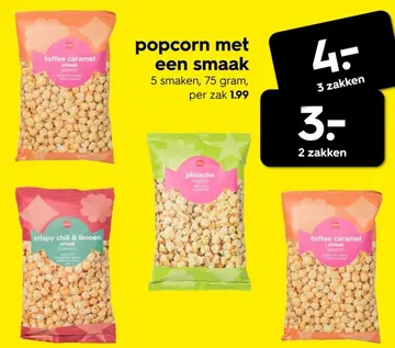 Aanbieding: popcorn met een smaak