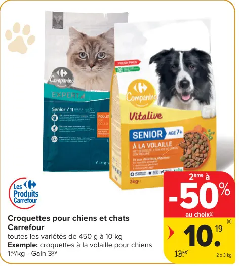 Offre: Croquettes pour chiens et chats