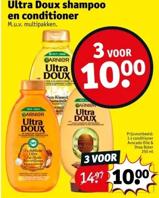Promotie: Ultra Doux shampoo en conditioner