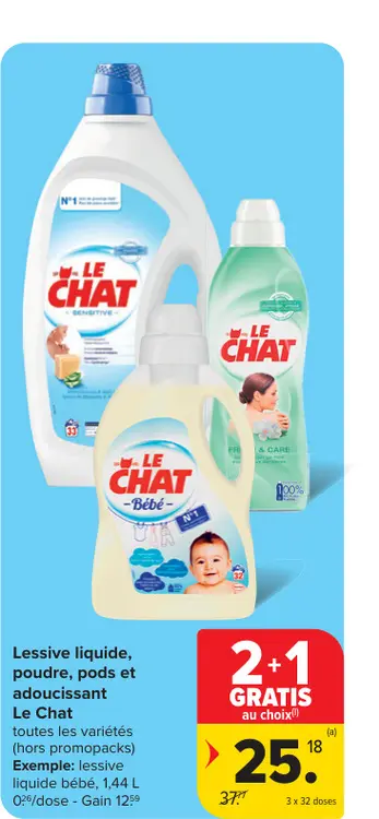 Offre: Lessive liquide bébé