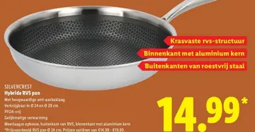 Aanbieding: Hybride RVS pan