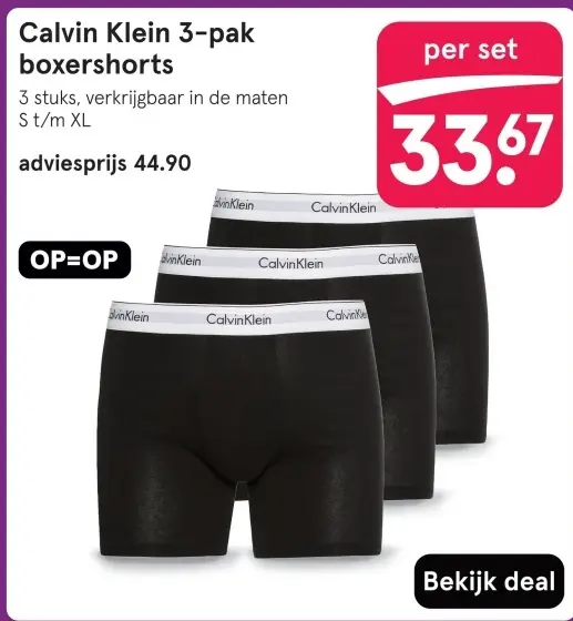 Aanbieding: 3-pak boxershorts