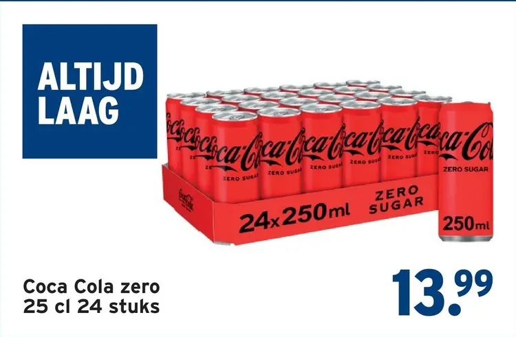 Promotie: Zero 25 cl 24 stuks