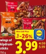Aanbieding: Wings of kipdrumsticks
