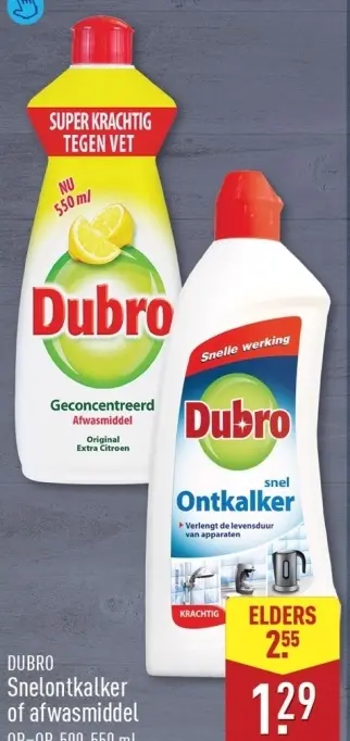 Aanbieding: Snelontkalker of afwasmiddel