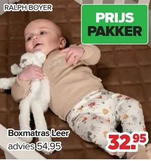 Promotie: Ralph Boyer Boxmatras Leer