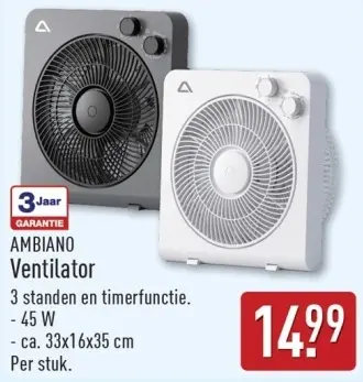 Aanbieding: Ventilator