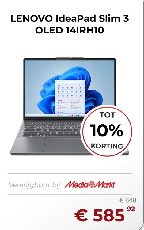 Aanbieding: IdeaPad Slim 3 OLED 14IRH10