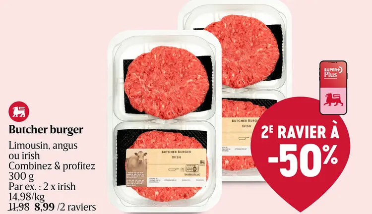 Offre: Butcher burger