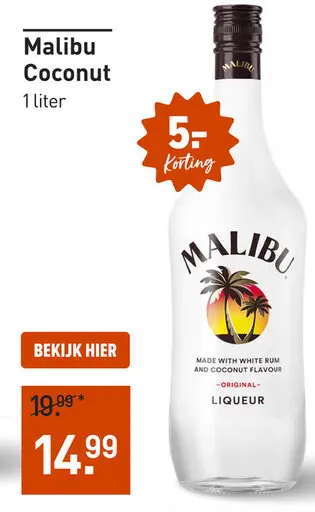 Aanbieding: Malibu Coconut 100CL