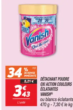 Offre: DÉTACHANT POUDRE OXI ACTION COULEURS ÉCLATANT