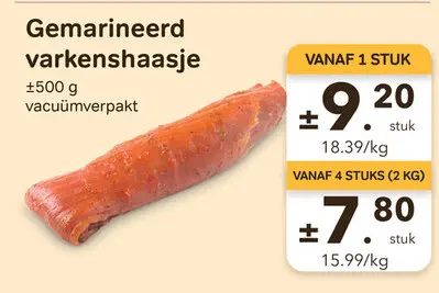 Promotie: Gemarineerd varkenshaasje