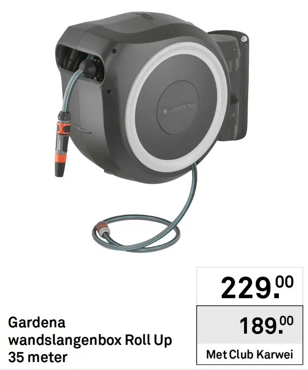 Aanbieding: Wandslangenbox Roll Up 35 meter