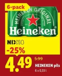 Aanbieding: HEINEKEN pils