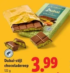 Aanbieding: Dubai-stijl chocoladereep