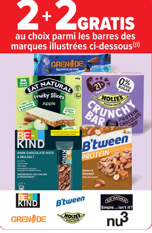 Offre: Barres de céréales