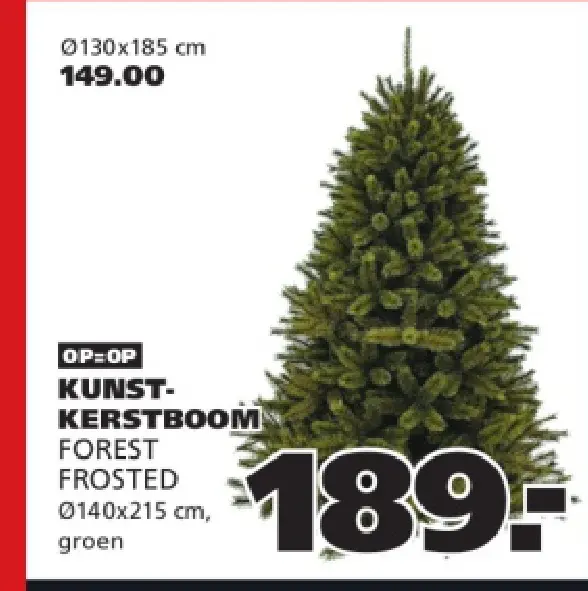 Aanbieding: Kunst-kerstboom forest frosted