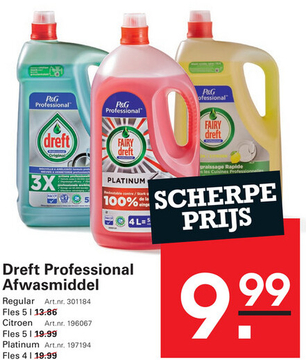 Aanbieding: Dreft Professional Afwasmiddel