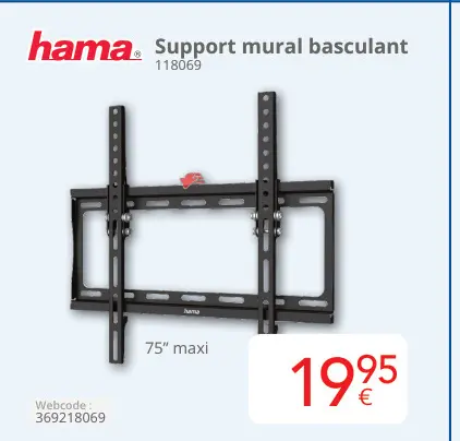 Offre: Support mural basculant