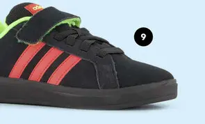 Aanbieding: Adidas Grand Court 00s El C jongens sneakers zwart rood