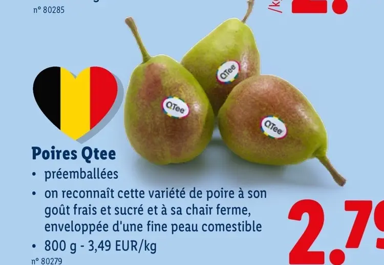 Offre: Poires Qtee