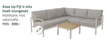 Aanbieding: Ease Up Fiji 4-zits hoek loungeset Hoekbank m