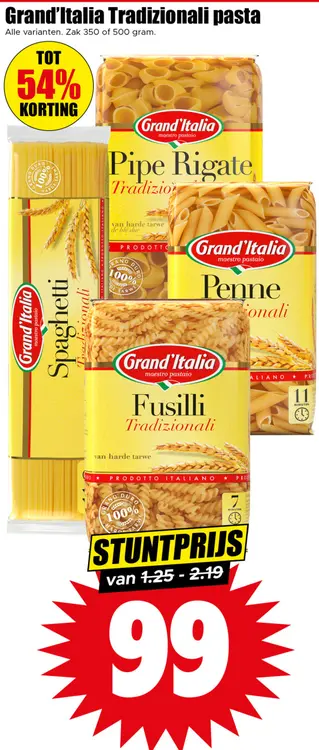 Aanbieding: Tradizionali pasta