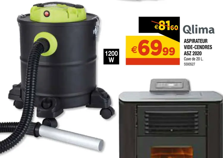 Promotie: Aspirateur vide-cendres asz 2020