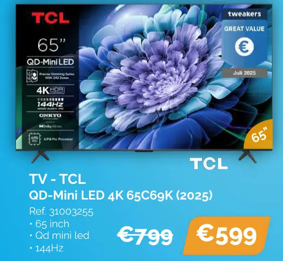 Promotie: 65" QD-Mini LED TV