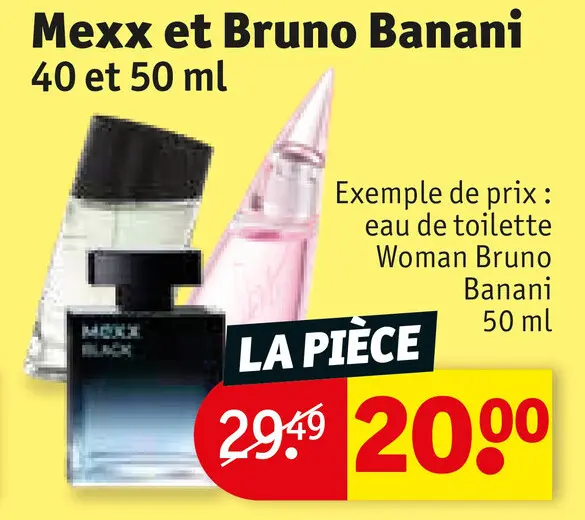 Offre: Mexx et Bruno Banani 40 et 50 ml