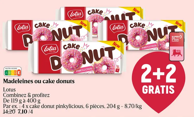 Offre: Madeleines ou cake donuts