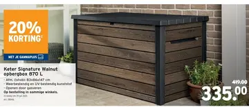 Aanbieding: Keter Signature Walnut opbergbox