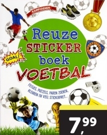 Aanbieding: Reuze stickerboek voetbal
