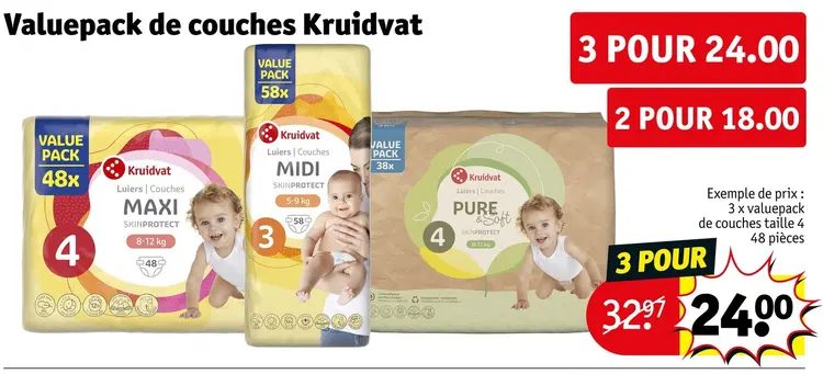 Offre: Valuepack de couches