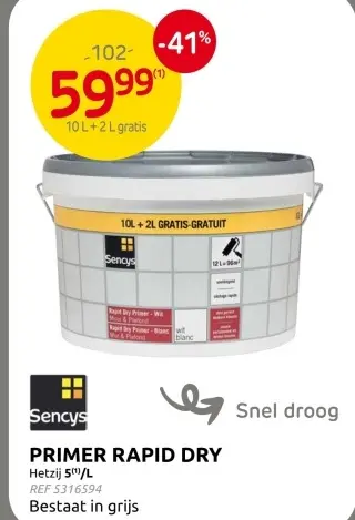 Promotie: Primer rapid dry